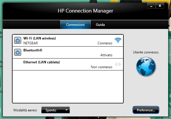what is hp connection manager blocked